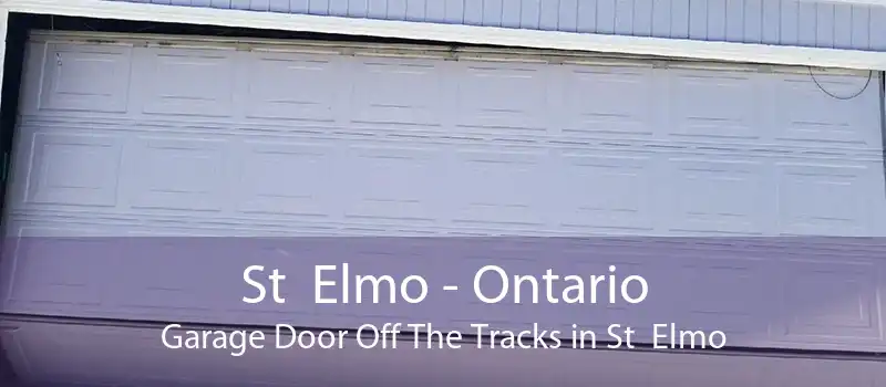 St Elmo - Ontario Garage Door Off The Tracks in St Elmo