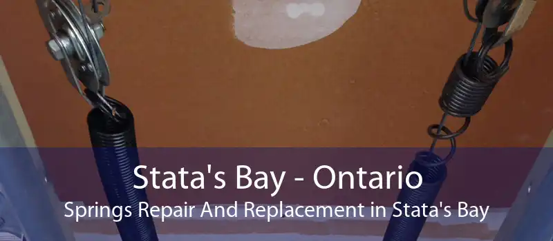 Stata's Bay - Ontario Springs Repair And Replacement in Stata's Bay