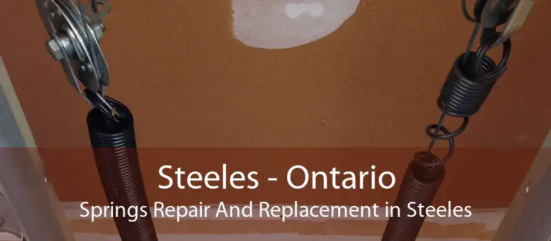 Steeles - Ontario Springs Repair And Replacement in Steeles