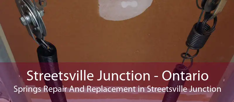 Streetsville Junction - Ontario Springs Repair And Replacement in Streetsville Junction