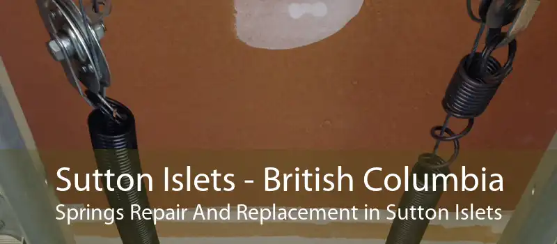 Sutton Islets - British Columbia Springs Repair And Replacement in Sutton Islets