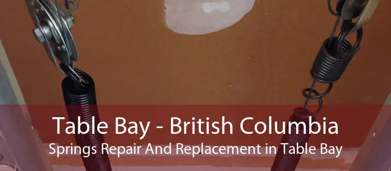 Table Bay - British Columbia Springs Repair And Replacement in Table Bay