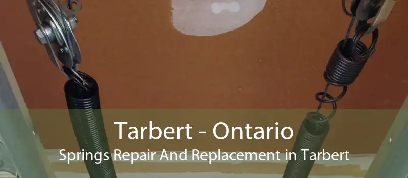 Tarbert - Ontario Springs Repair And Replacement in Tarbert