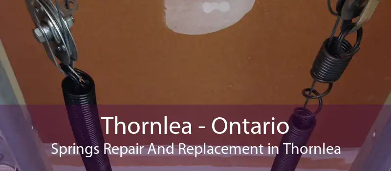 Thornlea - Ontario Springs Repair And Replacement in Thornlea