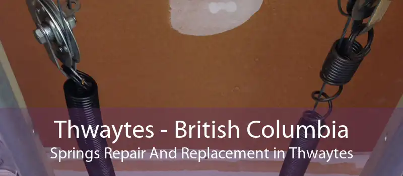 Thwaytes - British Columbia Springs Repair And Replacement in Thwaytes