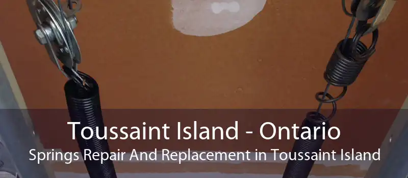 Toussaint Island - Ontario Springs Repair And Replacement in Toussaint Island