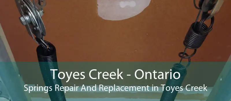 Toyes Creek - Ontario Springs Repair And Replacement in Toyes Creek