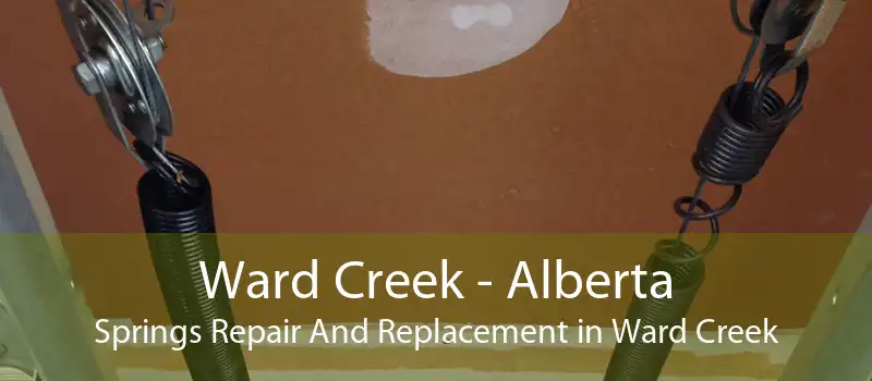 Ward Creek - Alberta Springs Repair And Replacement in Ward Creek