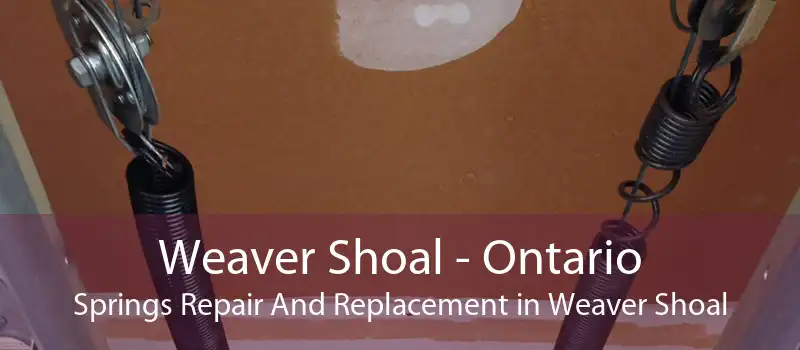 Weaver Shoal - Ontario Springs Repair And Replacement in Weaver Shoal