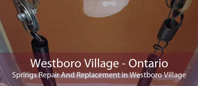 Westboro Village - Ontario Springs Repair And Replacement in Westboro Village