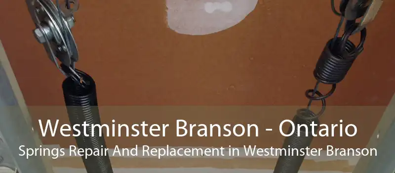 Westminster Branson - Ontario Springs Repair And Replacement in Westminster Branson