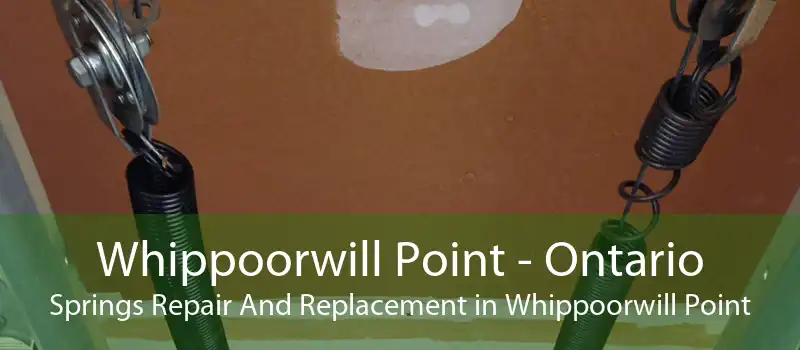 Whippoorwill Point - Ontario Springs Repair And Replacement in Whippoorwill Point