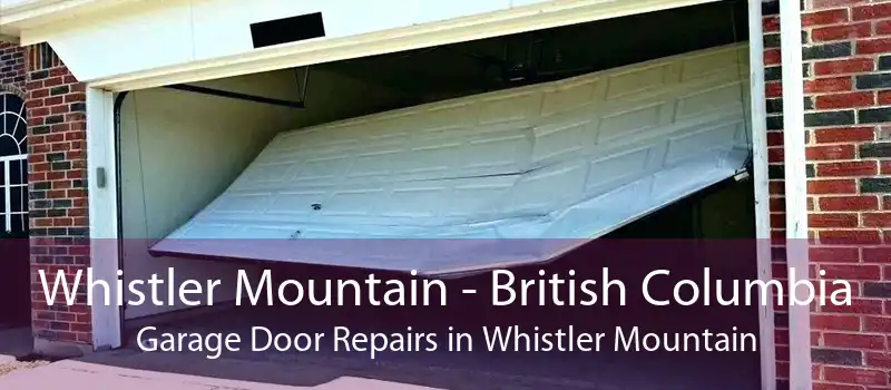 Whistler Mountain - British Columbia Garage Door Repairs in Whistler Mountain