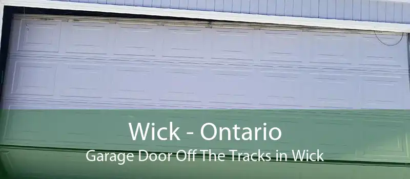 Wick - Ontario Garage Door Off The Tracks in Wick