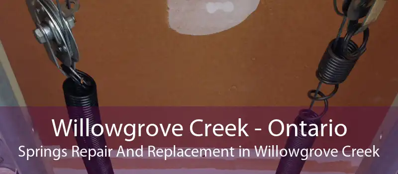 Willowgrove Creek - Ontario Springs Repair And Replacement in Willowgrove Creek