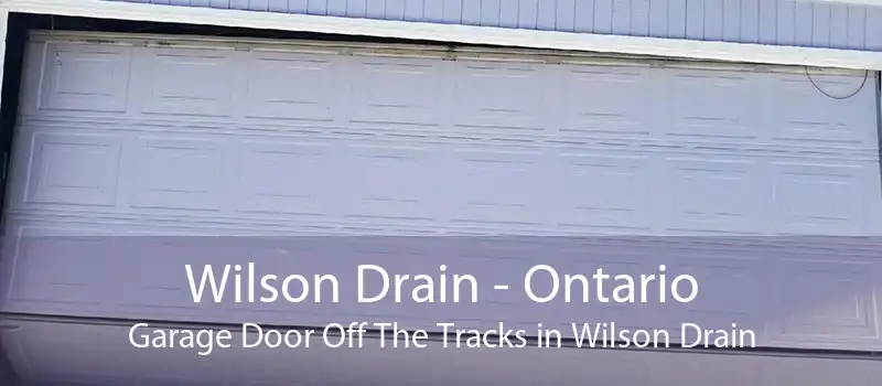 Wilson Drain - Ontario Garage Door Off The Tracks in Wilson Drain
