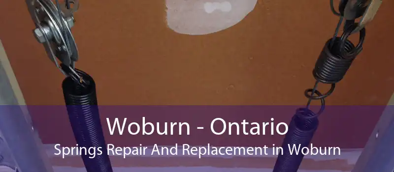 Woburn - Ontario Springs Repair And Replacement in Woburn