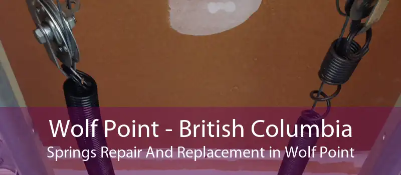 Wolf Point - British Columbia Springs Repair And Replacement in Wolf Point