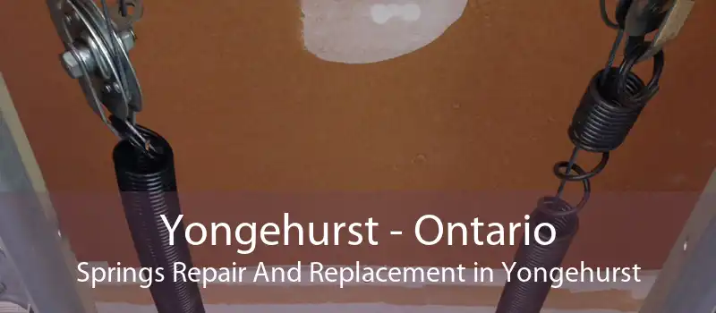 Yongehurst - Ontario Springs Repair And Replacement in Yongehurst