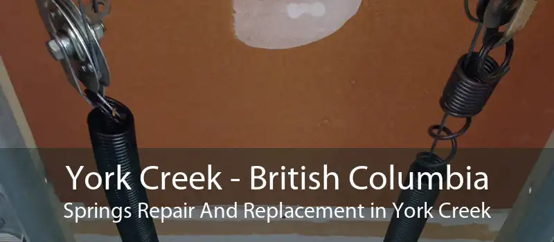 York Creek - British Columbia Springs Repair And Replacement in York Creek