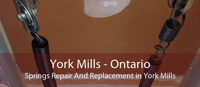 York Mills - Ontario Springs Repair And Replacement in York Mills