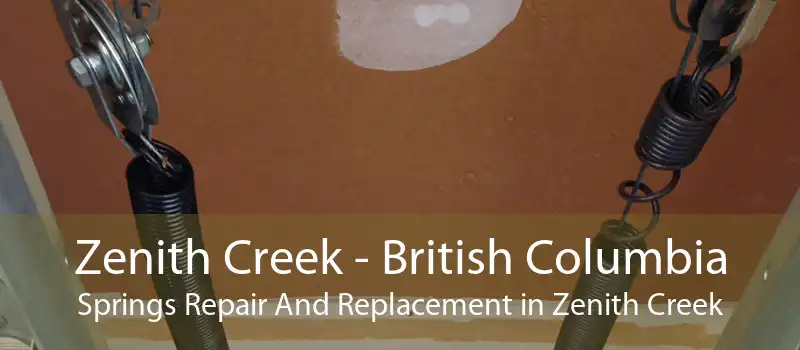 Zenith Creek - British Columbia Springs Repair And Replacement in Zenith Creek
